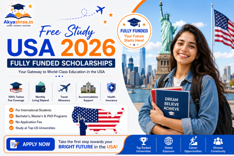 Free Study USA 2026 Fully Funded Scholarships